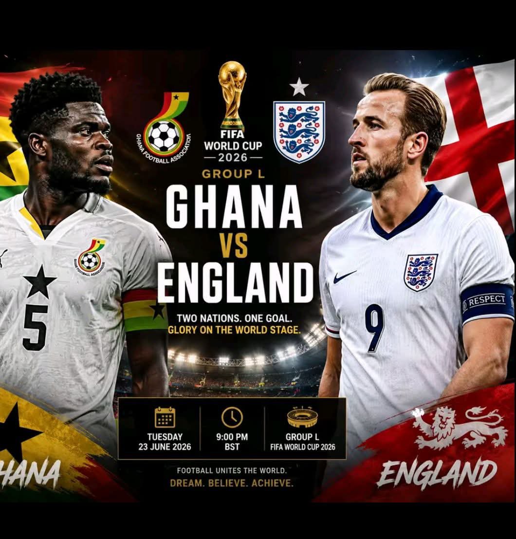 Ghana vs England Set for World Cup Blockbuster at Gillette Stadium