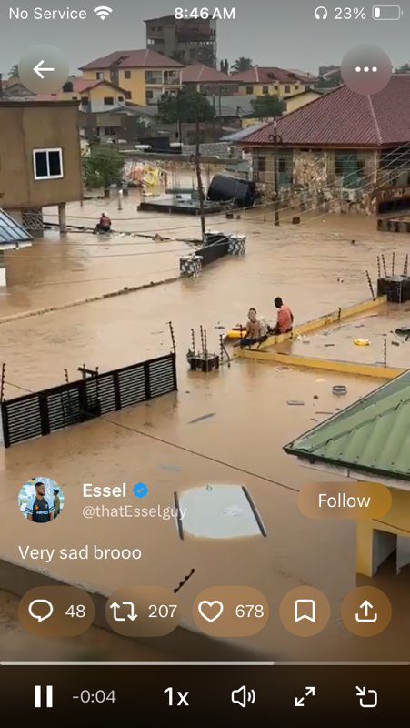 Accra floods again after short rains