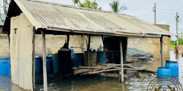 Over 30 Houses Collapse as Floods Displace Families in Keta