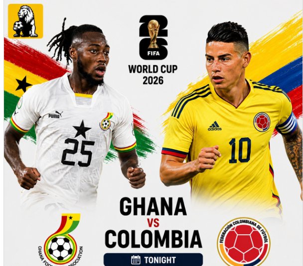 Black Stars Face Colombia in World Cup Showdown